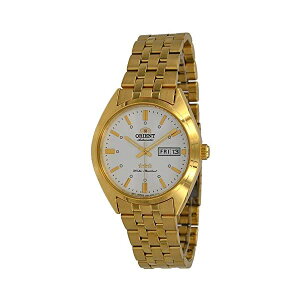 �I���G���g �r���v �X���[�X�^�[ 3�X�^�[ �I�[�g�}�`�b�N �������� �����Y �j���p ORIENT RA-AB0E05S ���v �E�H�b�` Orient RA-AB0E05S Men's 3 Star Gold Tone Stainless Steel Silver Dial Day Date Automatic Watch