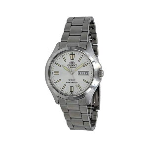 IGg rv X[X^[ 3X^[ I[g}`bN  Y jp ORIENT RA-AB0F12S v EHb` Orient RA-AB0F12S Men's Stainless Steel 3 Star White Dial Luminous Index Day Date Automatic Watch