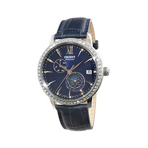 �I���G���g �r���v �T���A���h���[�� �G�X�P�C �I�[�g�}�`�b�N �������� ���f�B�[�X �����p ORIENT RA-AK0006L ���v �E�H�b�` ORIENT Ladies Swarovski Automatic 'Sun and Moon' Midnight Blue RA-AK0006L