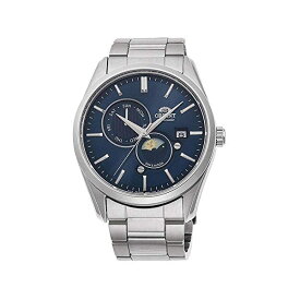 オリエント 腕時計 オートマチック 自動巻き ORIENT RA-AK0303L10B 時計 ウォッチ ORIENT 'Sun & Moon' Automatic Blue Dial Sapphire Glass Steel Watch RA-AK0303L