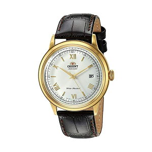 �I���G���g �r���v �I�[�g�}�`�b�N �������� �����Y �j���p ORIENT FAC00007W0 ���v �E�H�b�` Orient Men's Stainless Steel Automatic Watch with Leather Strap, Brown, 21 (Model: FAC00007W0)