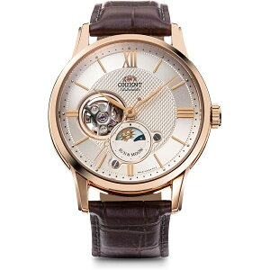 �I���G���g �N���V�b�N �Z�~�X�P���g�� �T��&���[�� �@�B�����v RN-AS0002S �����Y ORIENT Classic Semi Skeleton Sun & Moon Mechanical Watch RN-AS0002S Men's