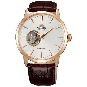 Orient �I�[�v���n�[�g �����Y �������� �芪�� ���J�j�J�� �N���V�b�N ���U�[�o���h �X�P���g���_�C���� �r���v �S�[���h �X�g���b�v Orient Open Heart Men's Automatic Manual Winding Mechanical Classic Leather 