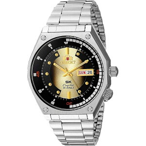 �I���G���g �����Y 'SK �_�C�o�[ ���g��' ���{���������� �芪���X�e�����X�X�`�[�� �X�|�[�c�E�H�b�` Orient Men's 'SK Diver Retro' Japanese Automatic Hand Winding Stainless Steel Sports Watch
