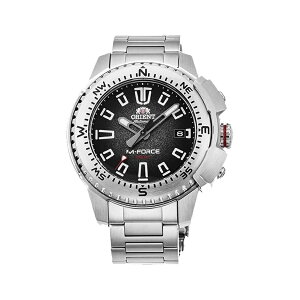 ORIENT �I���G���g RA AC0N01B �����Y M �t�H�[�X �f���^ �X�e�����X�X�`�[�� �u���b�N������ �������� �_�C�u�E�H�b�` ORIENT Orient RA AC0N01B Men's M Force Delta Stainless Steel Black Dial Automatic Dive Watch