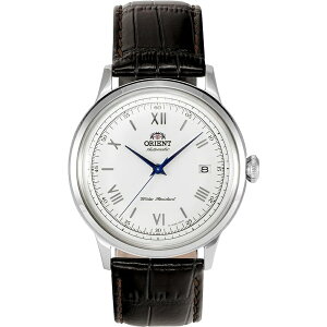 �I���G���g �o���r�[�m �o�[�W���� 2 �����������j�Z�b�N�X �h���X�E�H�b�` 40.5mm �P�[�X �z���C�g �_�C���� ���f��: TAC00009W0 Orient Bambino Version 2 Automatic Unisex Dress Watch, 40.5mm Case with White Dial Model