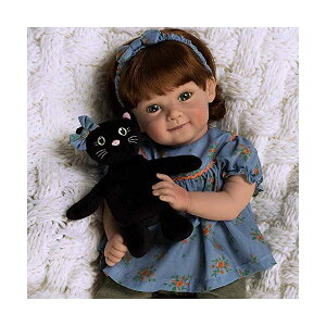 p_CXM[Y xr[h[ Ԃ l` ւ A { ܂܂  Paradise Galleries Reborn Toddler Doll in Fall/Halloween Themed Outfit, 19 Inch Pumpkin Spice Realistic Girl, 8-