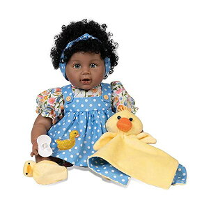 p_CXM[Y xr[h[ Ԃ l` ւ A { ܂܂  Paradise Galleries Black Reborn Toddler Doll 20 inch African American Baby Girl Lucky Ducky Made in SoftTouch Vi