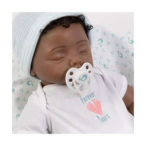 p_CXM[Y xr[h[ Ԃ l` ւ A { ܂܂  Paradise Galleries Real Looking Baby Doll Girl with Rooted Hair - Forever Yours Angel, 7-Piece Newborn Doll Gift