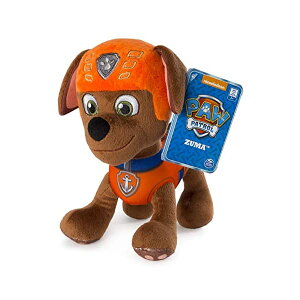 �p�E�p�g���[�� �ʂ������ �Y�[�} �������� �O�b�Y ���X�L���[ �m��ߋ� �f�� Paw Patrol 8�h Zuma Plush Toy, Standing Plush with Stitched Detailing