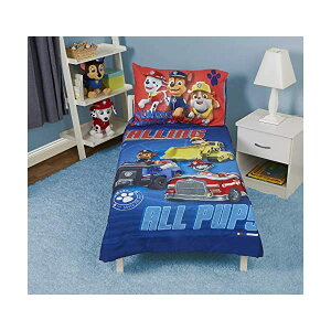 pEpg[ LbY qp Q 4_Zbg zcJo[ xbhJo[ NbVJo[ Jo[  ObY XL[ mߋ f Paw Patrol Paw Patrol Calling All Pups 4-Piece Toddler Beddin