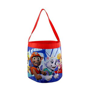 �p�E�p�g���[�� �o�X�P�b�g�P�[�X �o�b�O �� ���΂� �g���x�� �L�b�Y �q�� Paw Patrol Boys Girls Collapsible Nylon Gift Basket Bucket Toy Storage Tote Bag (One Size, Blue/Red)