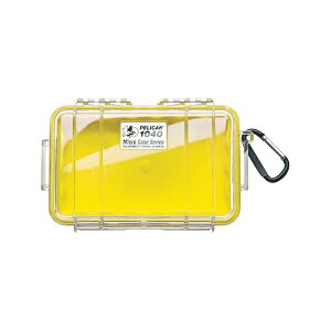 �y���J�� 1040 �}�C�N���P�[�X (�C�G���[/�N���A) Pelican 1040 Micro Case (Yellow/Clear)
