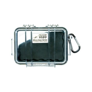 �y���J�� 1020 �}�C�N���P�[�X (�u���b�N/�N���A) Pelican 1020 Micro Case (Black/Clear)