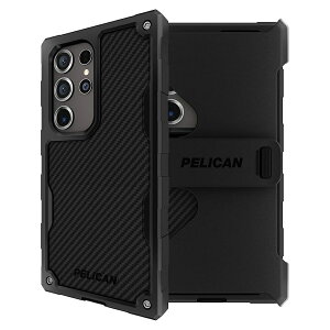 Pelican Shield �T���X�� �M�����N�V�[ S24 Ultra �P�[�X [6.8 �C���`] [���C�����X�[�d] [21 �t�B�[�g MIL-STD �����ی�] Samsung Galaxy S24 Ultra �p�X�}�z�P�[�X �x���g�N���b�v�z���X�^�[�X�^���h�t�����ϋv