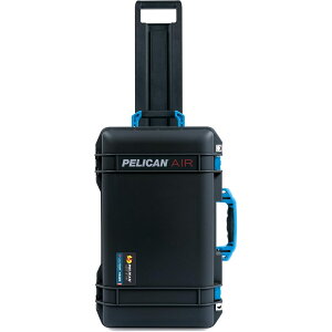 �y���J�� �G�A 1535 �u���b�N �@���������݃P�[�X �u���[�̃n���h���ƃ��b�` Black Pelican Air 1535 Carry-on Case Comes empty Blue Handles & Latches �L�����[�P�[�X