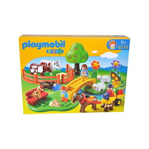 �v���C���[�r�� 1.2.3 �c�ɂ̂������� Playmobil 1.2.3 Countryside Toy