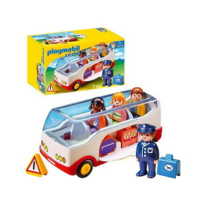 �v���C���[�r�� 1.2.3 ��`�V���g���o�X Playmobil 1.2.3 Airport Shuttle Bus