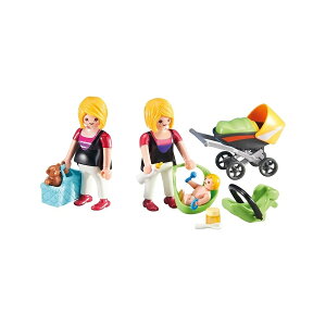 �v���C���[�r�� �A�h�I�� �V���[�Y �D�P���̕�e�ƐԂ���� Playmobil Add-On Series Pregnant Mother with Baby
