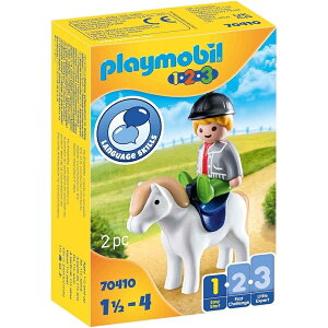�v���C���[�r�� 1.2.3�B�|�j�[�������N Playmobil 1.2.3. Boy with Pony