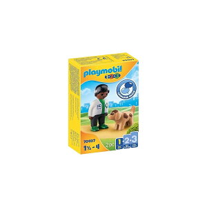 �v���C���[�r�� 1.2.3 �b��ƌ� Playmobil 1.2.3 Vet with Dog