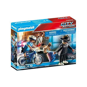 �v���C���[�r���x�@���]�ԓD�_�t�� Playmobil Police Bicycle with Thief