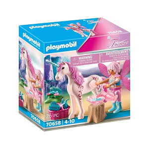 �v���C���[�r�� �t�F�A���[�Y 70658 ���j�R�[�� �P�A�t�F�A���[�t�� 4�΂��� Playmobil Fairies 70658 Unicorn with Care Fairy, from 4 Years