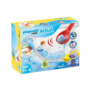 �v���C���[�r�� 1.2.3 �C�̓��������̃A�N�A �E�H�[�^�[ �X���C�h Playmobil 1.2.3 Aqua Water Slide with Sea Animals