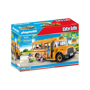 �v���C���[�r�� �X�N�[���o�X �A�N�Z�T���[�ƃt�B�M���A 4 �t�� Playmobil School Bus with Accessories and 4 Figures