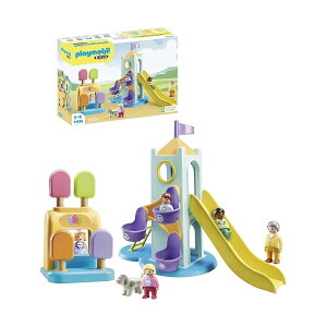 �v���C���[�r�� 1.2.3: �A�C�X�N���[�� �u�[�X�̂���A�h�x���`���[ �^���[ Playmobil 1.2.3: Adventure Tower with Ice Cream Booth