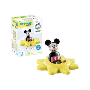 �v���C���[�r�� 1.2.3 & �f�B�Y�j�[: �~�b�L�[�̃X�s�j���O�E�T���ƃK���K���@�\ Playmobil 1.2.3 & Disney: Mickey's Spinning Sun with Rattle Feature