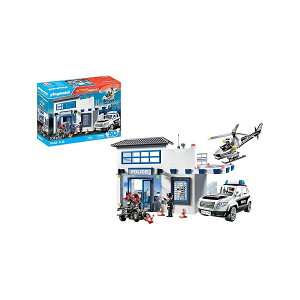PLAYMOBIL �A�N�V���� �q�[���[�Y 71602 �ԗ��t���x�@�� �x�@�w���R�v�^�[�t���̑�K�͎w�߃Z���^�[ ����ё����̃G�L�T�C�e�B���O�ȏڍ� 4 �΂���̂��q�l�����̃A�N�V�������ڂ̂������� PLAY