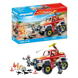 PLAYMOBIL | Action Heroes | Fire Truck | Fire Car | Toy Car | 4�΂���̎q�������������� | 71824 PLAYMOBIL | Action Heroes | Fire Truck | Fire Car | Toy Car | Toy for Children from 4 Years | 71824