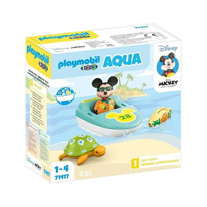 �v���C���[�r�� 1.2.3 & �f�B�Y�j�[ 71417 �~�b�L�[ �{�[�g �c�A�[ (12 ��������) PLAYMOBIL 1.2.3 & Disney 71417 Mickey Boat Tour from 12 Months
