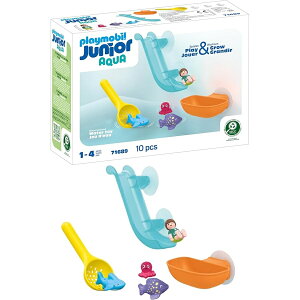 �v���C���[�r�� �W���j�A �A�N�A: �C�̓��������̃E�H�[�^�[ �X���C�h Playmobil Junior Aqua: Water Slide with Sea Animals
