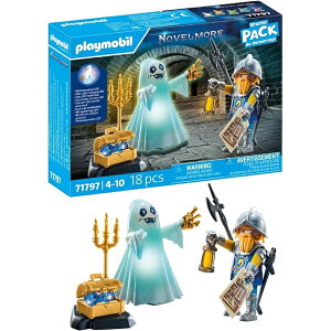 PLAYMOBIL Novelmore 71797 ��̗H��ƋR�m�̂������� 4�΂���̎q������ PLAYMOBIL Novelmore 71797 Castle Ghost and Knight Toy for Children from 4 Years