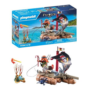 �v���C���[�r�� �C�����t�g�ƕ� Playmobil Pirate Raft with Treasure