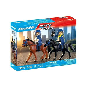 �v���C���[�r���x�@��n�� Playmobil Police Riding Squad