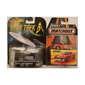 ポルシェ 914 ホットウィール モデルカー 模型 ミニカー グッズ プレゼント スーパーカー Hot Wheels 2 Cars Bundle U.S.S. Enterprise NCC-1701 Star Trek Retro Series & MBX Porsche 914/6 Best of Matchbox Series 1:64 Scale Collec