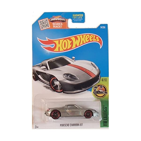 ポルシェ カレラGT モデルカー ダイキャスト 模型 ミニカー トレンド グッズ 納車祝い プレゼント インテリア スーパーカー Hot GT #74 Exotics Exclusive 2016 Wheels Porsche HW Carrera 高価値 ZAMAC 250