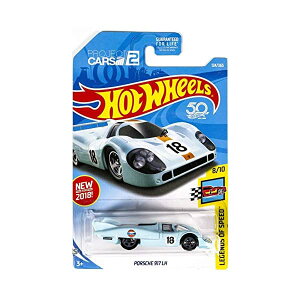 |VF 917 zbgEB[ fJ[ _CLXg ͌^ ~jJ[ ObY [ԏj v[g CeA X[p[J[ Hot Wheels 2018 50th Anniversary Legends of Speed Porsche 917 LH 124/365, Light Blue
