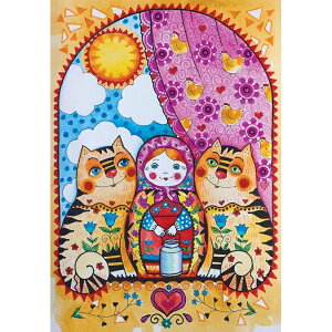 �W�O�\�[�p�Y�� �A�[�g �C���e���A �A�i�g���A �}�g�����[�V�J 500�s�[�X 3606 �u���E��/A (ANA3606) Anatolian Puzzle Matryoshka 500 Pieces Jigsaw Puzzle 3606 Brown/A (ANA3606)