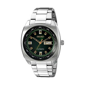 �Z�C�R�[ SEIKO �r���v �E�H�b�` �����Y �j���p SNKM97 Seiko Men's SNKM97 Analog Green Dial Automatic Silver Stainless Steel Watch
