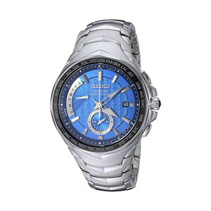 �Z�C�R�[ SEIKO �r���v �E�H�b�` �����Y �j���p Seiko Men's Radio Sync Solar Coutura Silvertone Watch