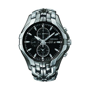 �Z�C�R�[ SEIKO �r���v �E�H�b�` �����Y �j���p Seiko Men's Excelsior Black Ion Finish Solar Chronograph Watch