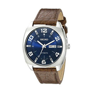 �Z�C�R�[ SEIKO �r���v �E�H�b�` �����Y �j���p Seiko Men's Blue Dial Brown Leather Strap Automatic Watch
