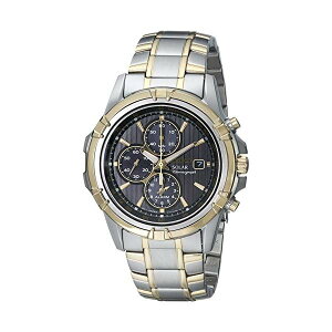�Z�C�R�[ SEIKO �r���v �E�H�b�` �����Y �j���p Seiko Men's Two-Tone Chronograph Solar Dress Watch