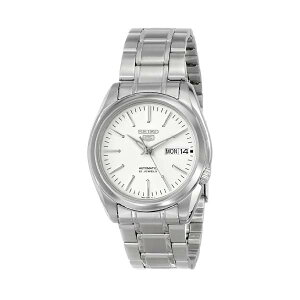 ZCR[ rv SEIKO SNKL41 Y EHb` jp SEIKO Men's SNKL41 "SEIKO 5" White Dial Stainless Steel Automatic Watch