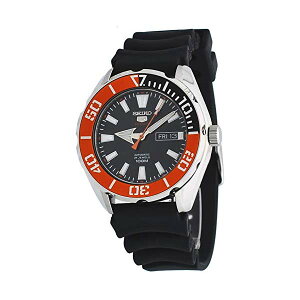 �Z�C�R�[ �r���v SEIKO SRPC59K1 �����Y �E�H�b�` �j���p SEIKO 5 Sports SRPC59 Men's Rubber Band Orange Bezel 100M Automatic Dive Watch