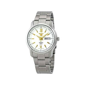 セイコー 腕時計 SEIKO SNKP15 ウォッチ メンズ 男性用 SEIKO 5 SNKP15 K1 Silver with White Dial Men's Classic Automatic Analog Watch